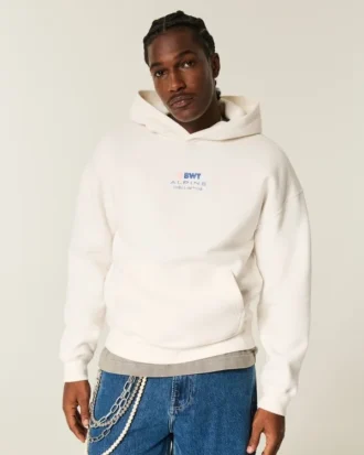 Boxy BWT Alpine Formula One Team Graphic Hoodie Boxy BWT Alpine Formula One Team Graphic Hoodie
