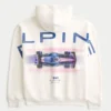 Boxy BWT Alpine Formula One Team Graphic Hoodie Boxy BWT Alpine Formula One Team Graphic Hoodie