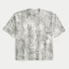 Boxy Heavyweight Crop Camo Crew T-Shirt Boxy Heavyweight Crop Camo Crew T-Shirt