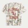Boxy Heavyweight Florida State University Seminoles Graphic Camo Tee Boxy Heavyweight Florida State University Seminoles Graphic Camo Tee