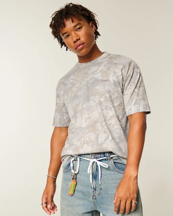 Boxy Heavyweight Micro Logo Crew T-Shirt Boxy Heavyweight Micro Logo Crew T-Shirt