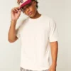 Boxy Heavyweight Micro Logo Crew T-Shirt Boxy Heavyweight Micro Logo Crew T-Shirt