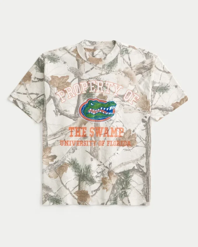 Boxy Heavyweight University of Florida Gators Graphic Camo Tee Boxy Heavyweight University of Florida Gators Graphic Camo Tee
