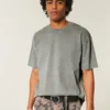 Boxy Heavyweight Washed Cotton Crew T-Shirt Boxy Heavyweight Washed Cotton Crew T-Shirt