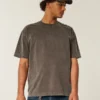 Boxy Heavyweight Washed Cotton Crew T-Shirt Boxy Heavyweight Washed Cotton Crew T-Shirt