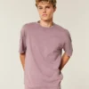 Boxy Heavyweight Washed Cotton Crew T-Shirt Boxy Heavyweight Washed Cotton Crew T-Shirt