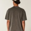Boxy Heavyweight Washed Cotton Crew T-Shirt Boxy Heavyweight Washed Cotton Crew T-Shirt