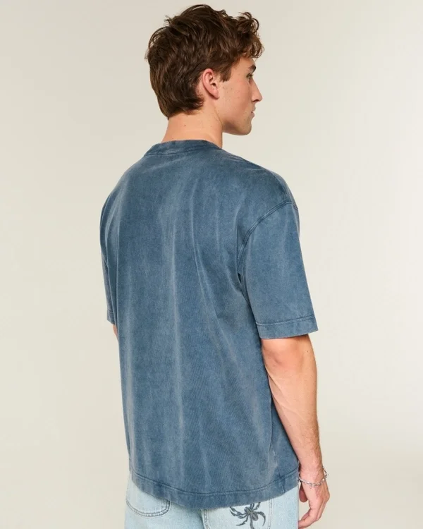 Boxy Heavyweight Washed Cotton Crew T-Shirt Boxy Heavyweight Washed Cotton Crew T-Shirt