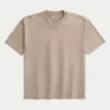 Boxy Heavyweight Washed Cotton Crew T-Shirt Boxy Heavyweight Washed Cotton Crew T-Shirt