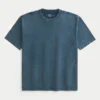 Boxy Heavyweight Washed Cotton Crew T-Shirt Boxy Heavyweight Washed Cotton Crew T-Shirt