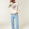 Boxy Jackson Hole Graphic Crew Sweater Boxy Jackson Hole Graphic Crew Sweater