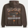 Boxy McLaren Graphic Zip-Up Hoodie