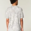 Boxy New York University Graphic Camo Tee