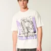 Boxy Northwestern University Wildcats Graphic Tee Boxy Northwestern University Wildcats Graphic Tee