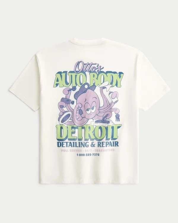 Boxy Otto’s Auto Body Graphic Tee Boxy Otto’s Auto Body Graphic Tee