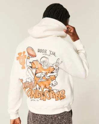 Boxy Πανεπιστήμιο του Τέξας στο Ώστιν Longhorns Φούτερ με κουκούλα και σχέδιο