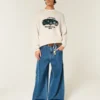 Boxy Racing Graphic Crew Sweater