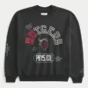 Boxy Rutgers University Scarlet Knights Graphic Crew Sweatshirt Boxy Rutgers University Scarlet Knights Graphic Crew Sweatshirt
