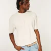 Boxy Slub Crew T-Shirt Boxy Slub Crew T-Shirt