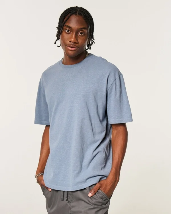 Boxy Slub Crew T-Shirt Boxy Slub Crew T-Shirt