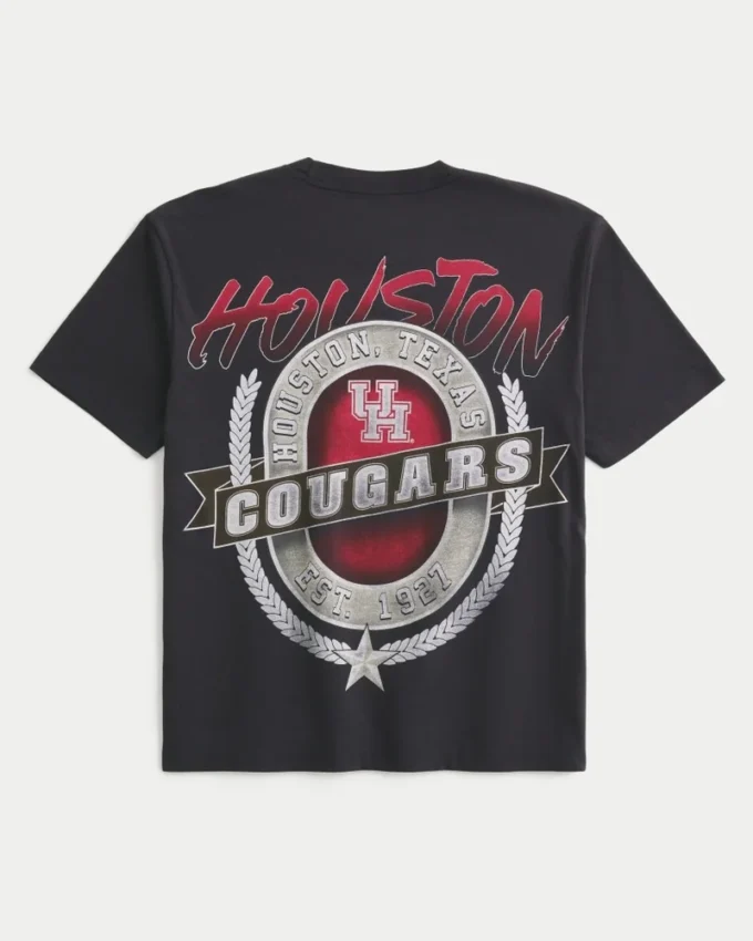 Boxy University of Houston Cougars Graphic Tee Boxy University of Houston Cougars Graphic Tee