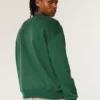 Boxy University of Miami Hurricanes Graphic Crew Sweatshirt Boxy University of Miami Hurricanes Graphic Crew Sweatshirt