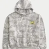 Boxy University of Michigan Wolverines Graphic Camo Hoodie Boxy University of Michigan Wolverines Graphic Camo Hoodie