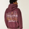 Boxy Zip-Up Arizona State University Sun Devils Graphic Hoodie