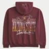 Boxy Zip-Up Arizona State University Sun Devils Graphic Hoodie