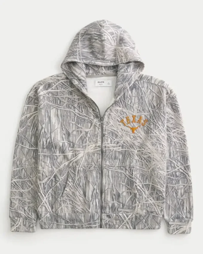 Boxy Zip-Up Πανεπιστήμιο του Τέξας στο Ώστιν Longhorns Graphic Hoodie Boxy Zip-Up Πανεπιστήμιο του Τέξας στο Ώστιν Longhorns Graphic Hoodie