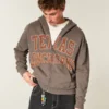 Boxy Zip-Up Πανεπιστήμιο του Τέξας στο Ώστιν Longhorns Graphic Hoodie Boxy Zip-Up Πανεπιστήμιο του Τέξας στο Ώστιν Longhorns Graphic Hoodie