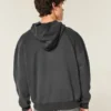 Boxy Zip-Up Purdue University Boilermakers Graphic Hoodie