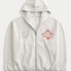 Boxy Zip-Up University of Southern California Trojans Graphic Hoodie