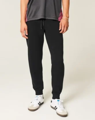 Χαλαρό παντελόνι τζόγκινγκ με ριμπ