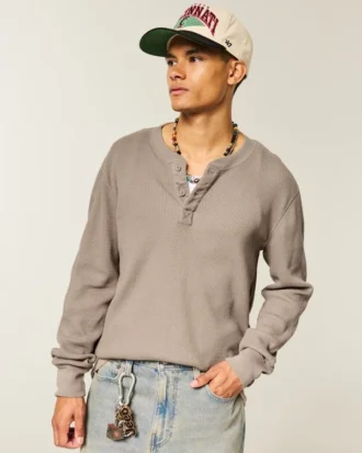 Χαλαρό θερμικό Henley