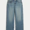 Χαμηλό μέσο πλύσιμο Los Angeles Graphic Baggy Jeans Χαμηλό μέσο πλύσιμο Los Angeles Graphic Baggy Jeans