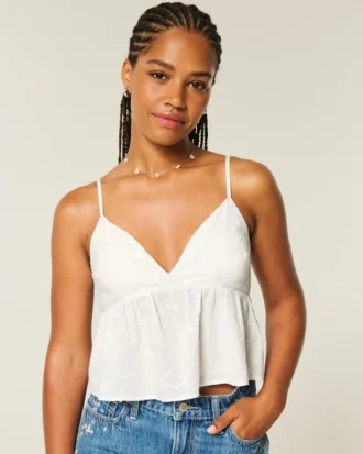 Εύκολο κεντημένο babydoll top