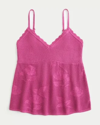Εύκολο μπλουζάκι babydoll με λαιμόκοψη τύπου halter σε στυλ κεντήματος