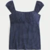 Εύκολο σατέν babydoll top με δέσιμο