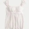 Εύκολο σατέν babydoll top με δέσιμο