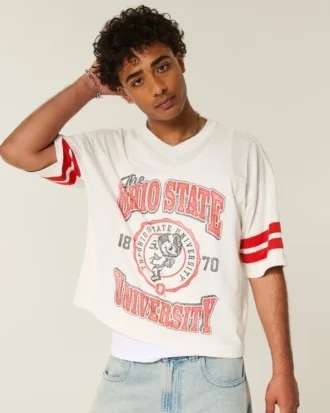 Φανέλα ποδοσφαίρου με σχέδιο Ohio State University Buckeyes