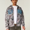 Φαρδιά φούτερ με κουκούλα και φερμουάρ Villanova Wildcats Graphic Camo Hoodie Φαρδιά φούτερ με κουκούλα και φερμουάρ Villanova Wildcats Graphic Camo Hoodie