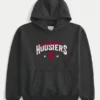 Φαρδιά μπλούζα με κουκούλα και σχέδιο Indiana University Hoosiers