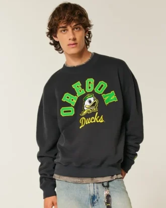Φαρδύ φούτερ με σχέδιο της ομάδας University of Oregon Ducks
