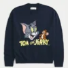 Φαρδύ πουλόβερ με σχέδιο Tom and Jerry Φαρδύ πουλόβερ με σχέδιο Tom and Jerry