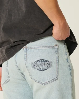Φωτεινό πλύσιμο Downforce Racing Graphic Loose Jeans
