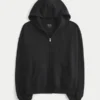 Φούτερ με φερμουάρ σε oversized μέγεθος Φούτερ με φερμουάρ σε oversized μέγεθος