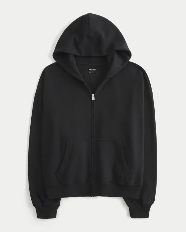 Φούτερ με φερμουάρ σε oversized μέγεθος Φούτερ με φερμουάρ σε oversized μέγεθος