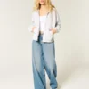 Φούτερ με φερμουάρ σε oversized μέγεθος Φούτερ με φερμουάρ σε oversized μέγεθος