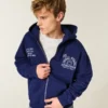 Φούτερ με κουκούλα και φερμουάρ Boxy Penn State University Nittany Lions Graphic Hoodie Φούτερ με κουκούλα και φερμουάρ Boxy Penn State University Nittany Lions Graphic Hoodie